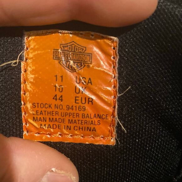 Harley Davidson Motorcycle Diversion D94169 Lace Up Leather Men's Boots Size 11 - Picture 9 of 11